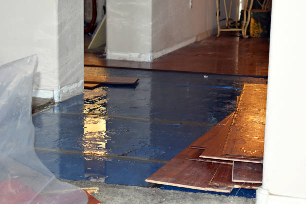 Professional Sewage Cleanup technician working in Smithers, WV